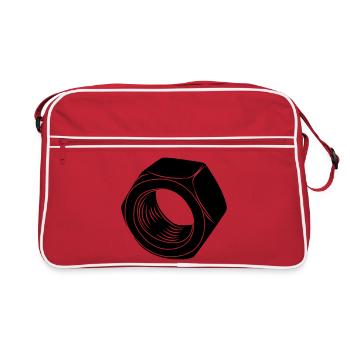 Écrou pour boulon - Sac Retro - rouge/blanc - Devant