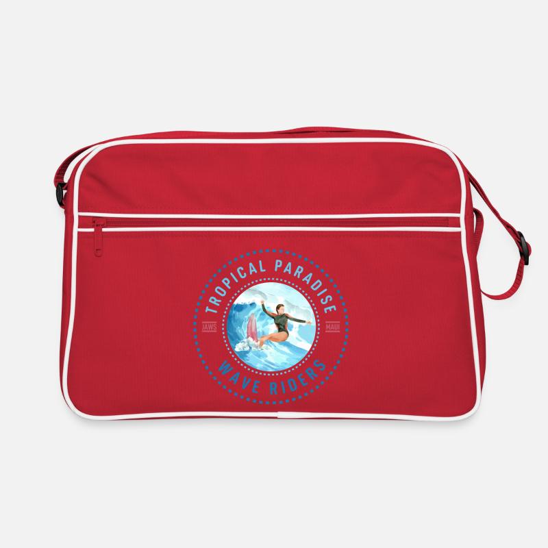 Tropical Paradise Wave Riders Retro Bag