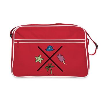 Design pour l’été - Sac Retro - rouge/blanc - Devant