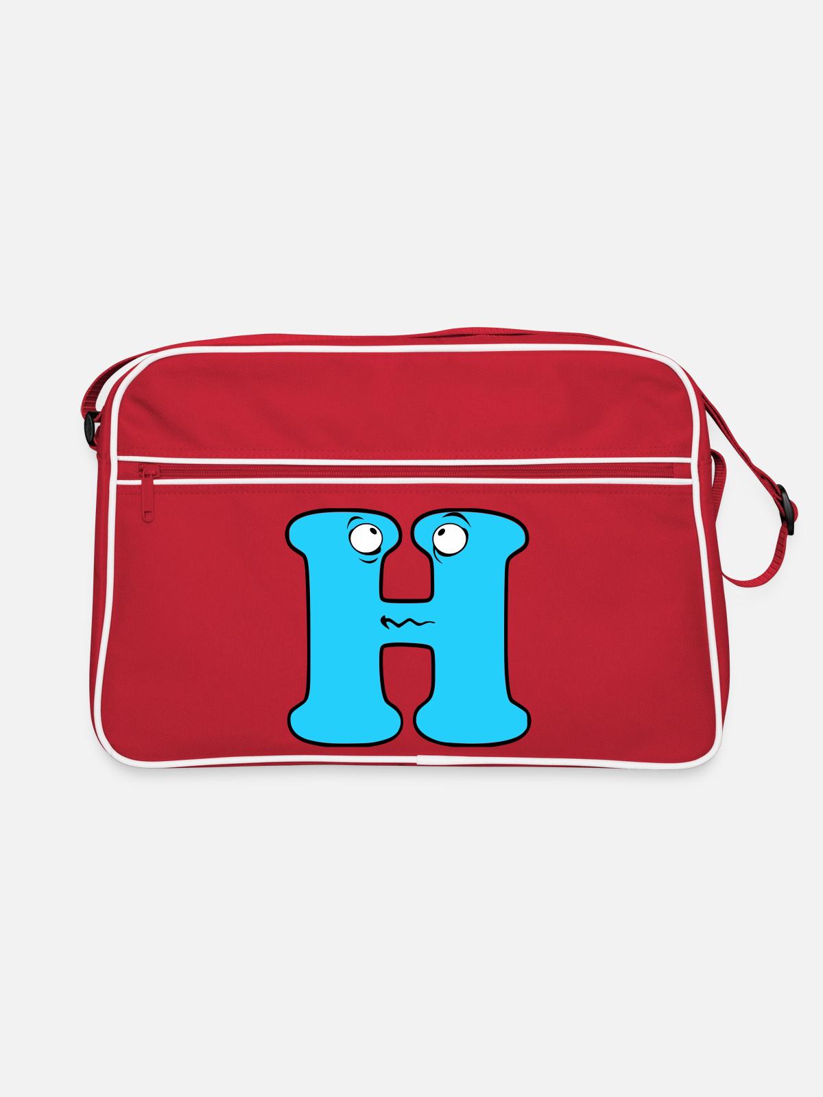 H - Retro Bag - red/white - Front