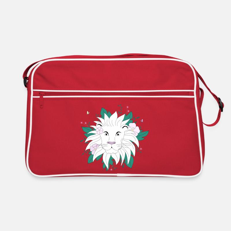Botanischer Löwe Retro Tasche