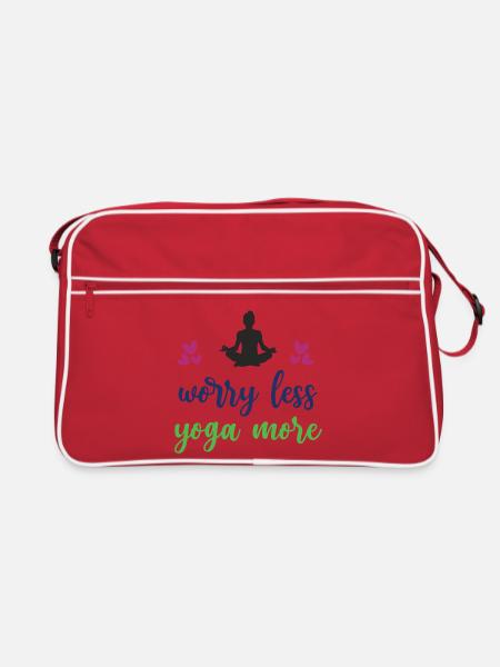 Inquiétez-vous moins Yoga Plus - Sac Retro - rouge/blanc - Devant