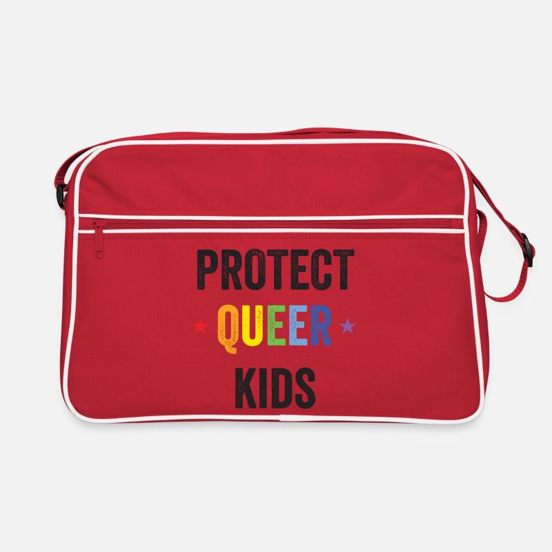 LGBT Pride Month - Protect Queer Kids Retro Bag
