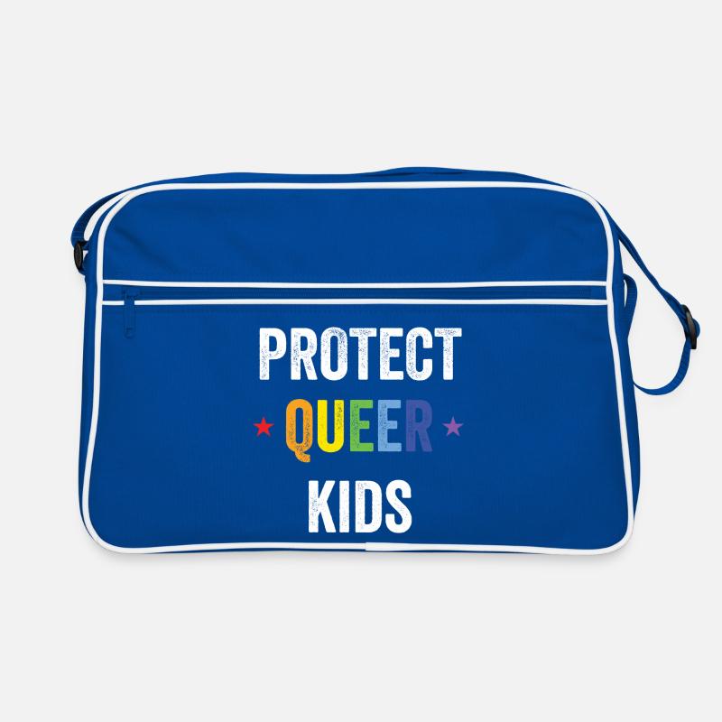 LGBT Pride Month - Protect Queer Kids Retro Bag