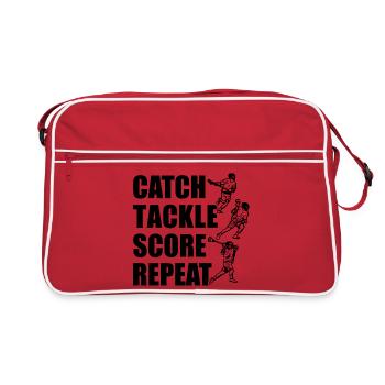 Catch, tackle, points, repeat - Retro Bag - red/white - Front