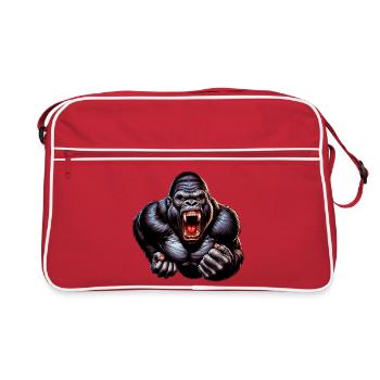 Gorille - Sac Retro - rouge/blanc - Devant