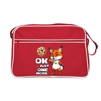 Foxy Cookie Quote - Retro Bag - red/white - Front
