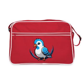 Little Dove Charm - Retro Bag - red/white - Front