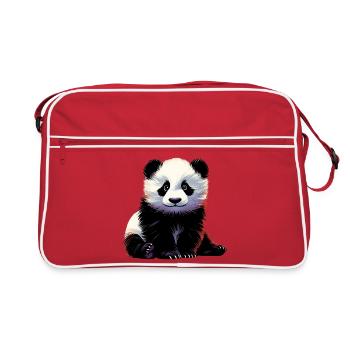 Panda - Retro Bag - red/white - Front