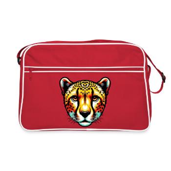 Gepard - Retro Tasche - Rot/Weiß - Vorne