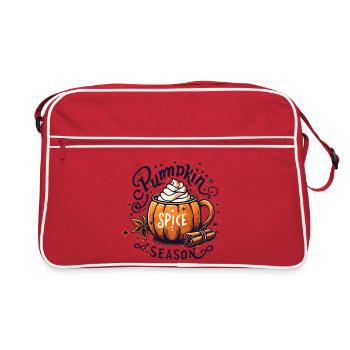 Saison des épices à la citrouille : le goût de l’automne - Sac Retro - rouge/blanc - Devant