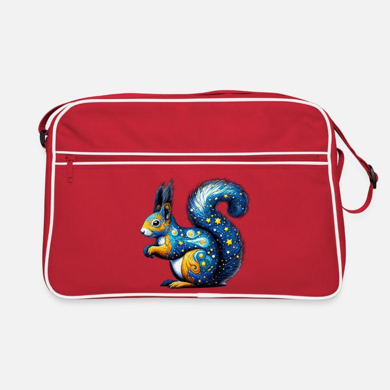 Eichhörnchen Retro Tasche