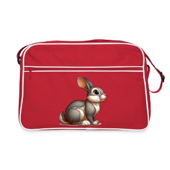 Lapin - Sac Retro - rouge/blanc - Devant