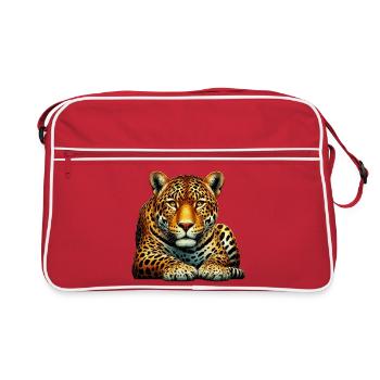 Leopard - Retro Bag - red/white - Front