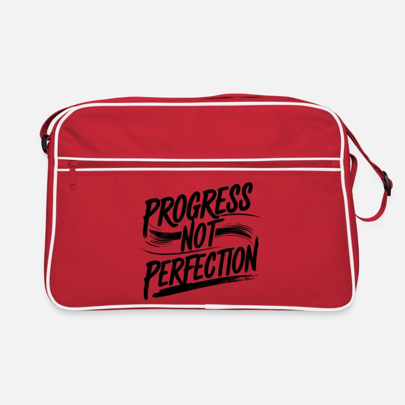 Progress Not Perfection Tee Retro Bag