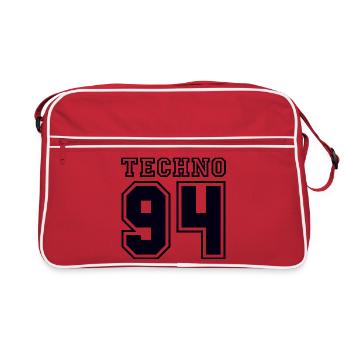 TECHNO 94 - Retro Bag - red/white - Front