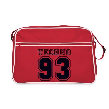 TECHNO 93 - Sac Retro - rouge/blanc - Devant