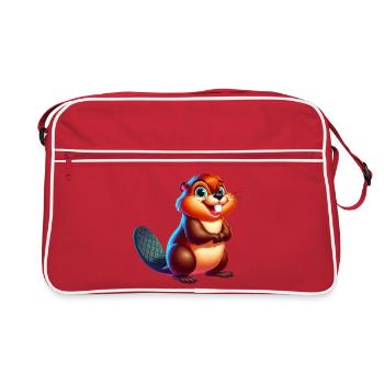 Castor - Sac Retro - rouge/blanc - Devant