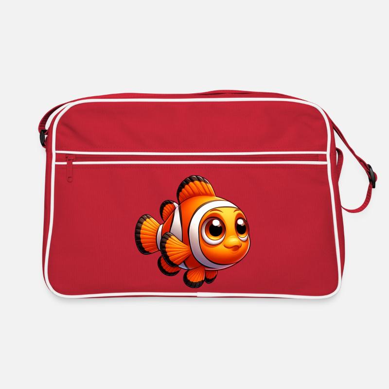 Clownfisch Retro Tasche