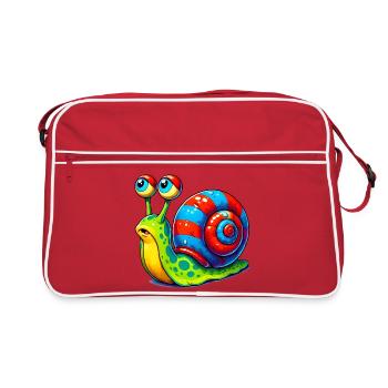 Escargot - Sac Retro - rouge/blanc - Devant