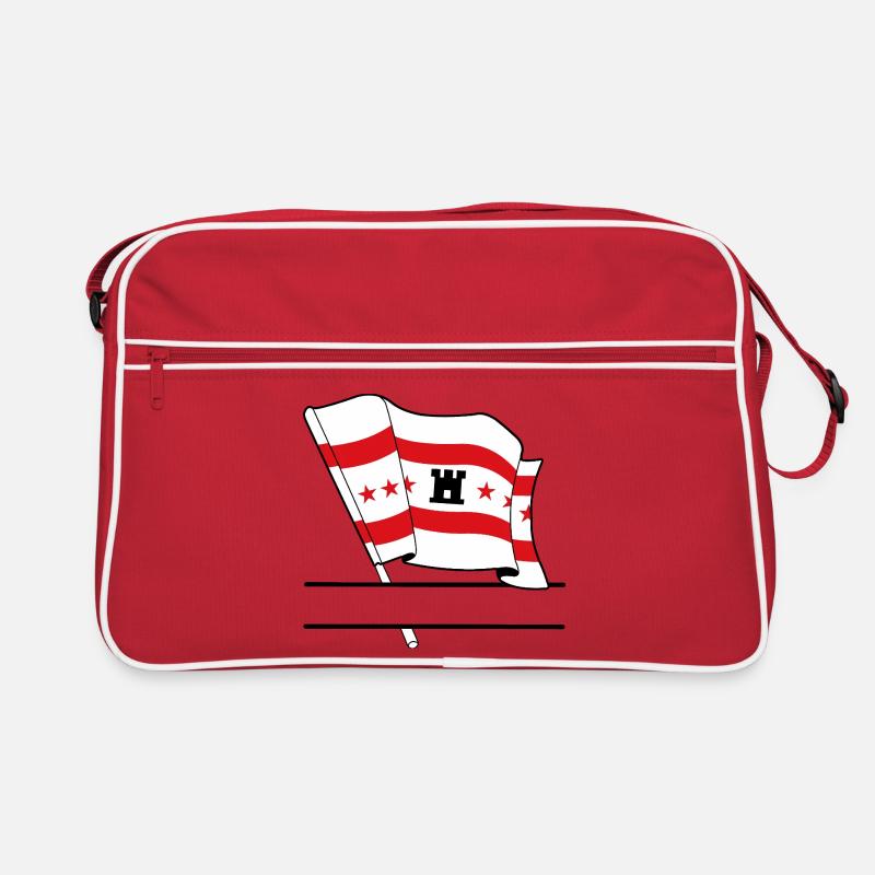 Flag Drenthe text banner Retro Bag