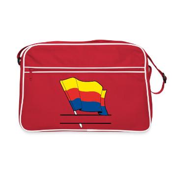 Drapeau Hollande-Septentrionale bandeau - Sac Retro - rouge/blanc - Devant