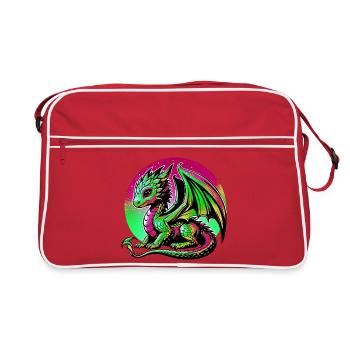 Dragon - Sac Retro - rouge/blanc - Devant