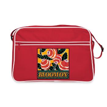 Bloom On – Retro Floral Statement - Retro Bag - red/white - Front