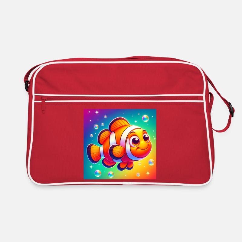 Clownfisch Retro Tasche