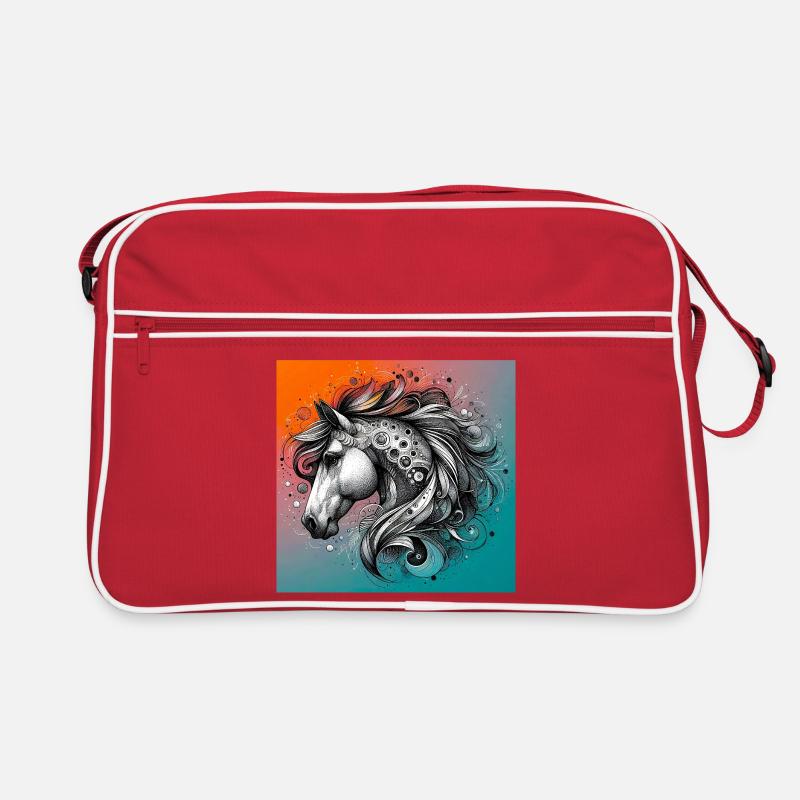 Pferd Retro Tasche