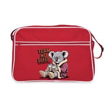 Team No Sleep Koala - Retro Bag - red/white - Front