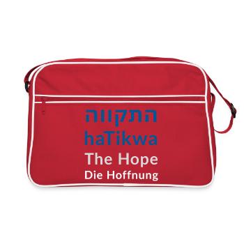 HaTikva - L'espoir - Sac Retro - rouge/blanc - Devant