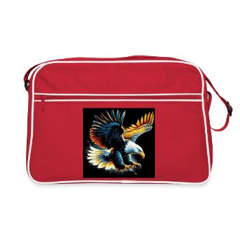 Adler - Retro Tasche - Rot/Weiß - Vorne