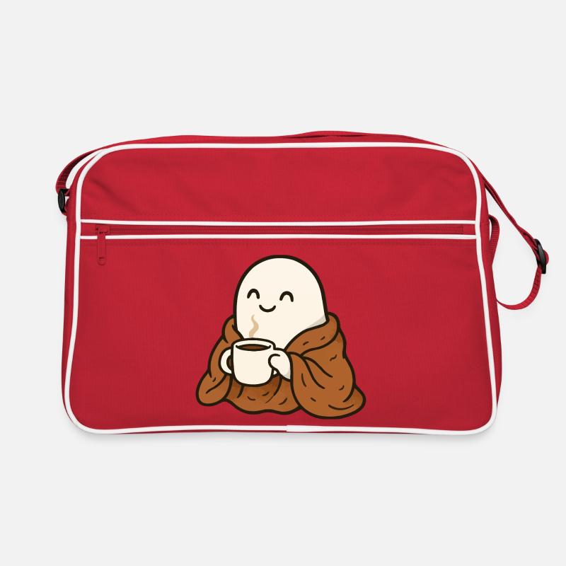 Fantôme câlin avec café et couverture Sac Retro