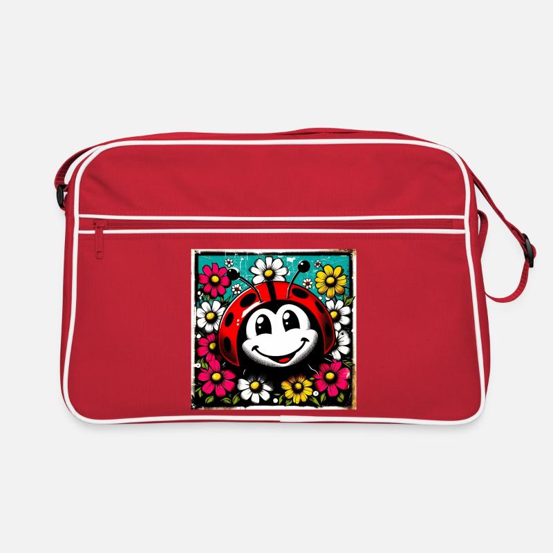 Marienkäfer - Retro Tasche - Rot/Weiß