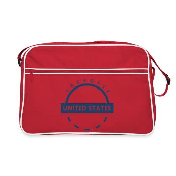 Lacrosse United States Emblem - Retro Bag - red/white - Front