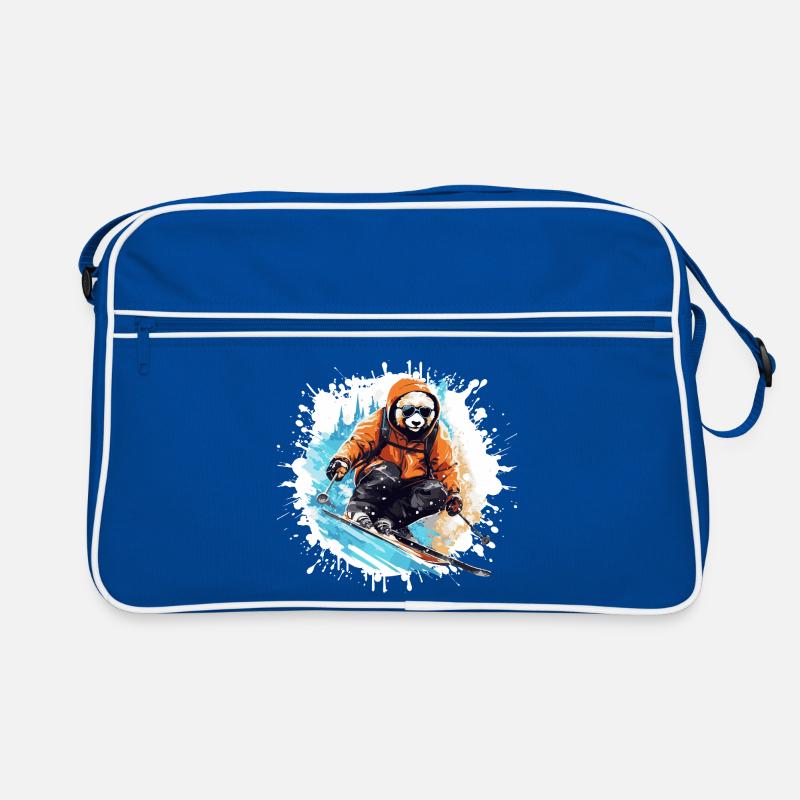 Panda Ski Skiing Sac Retro