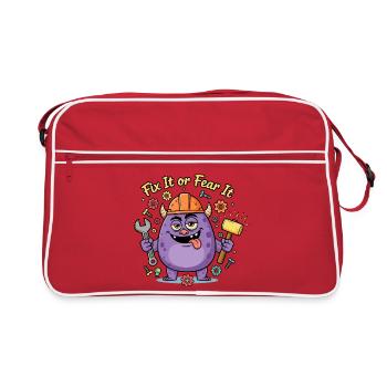 Fix It or Fear It Build Monster - Retro Bag - red/white - Front