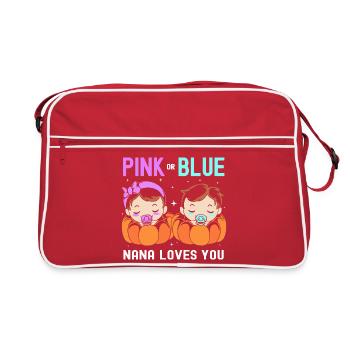 Révélation du sexe d’Halloween - Sac Retro - rouge/blanc - Devant