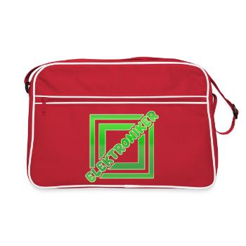 Métier Technicien en électronique - Sac Retro - rouge/blanc - Devant