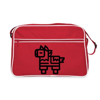 Pinata - Retro Tasche - Rot/Weiß - Vorne