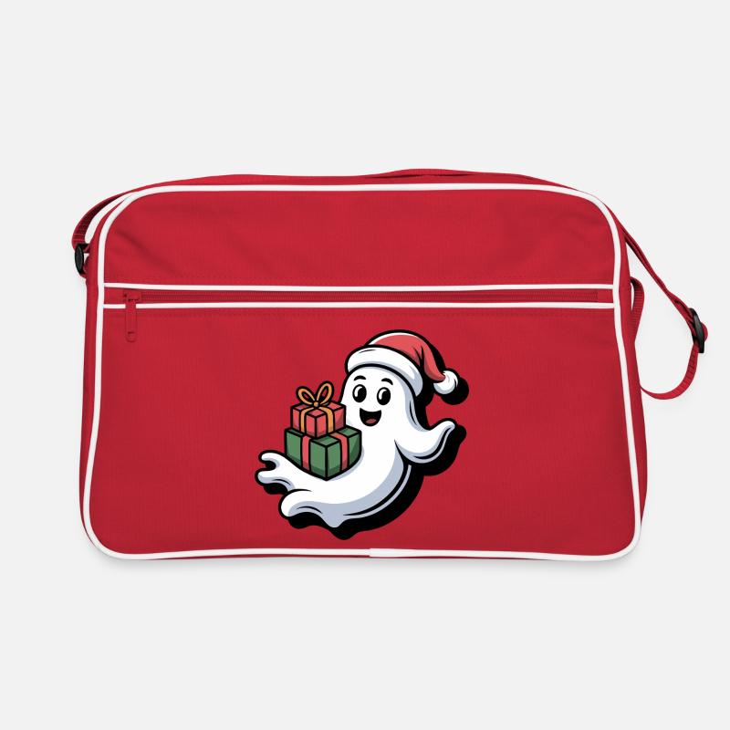 Weihnachtsgeist mit Geschenken Sac Retro