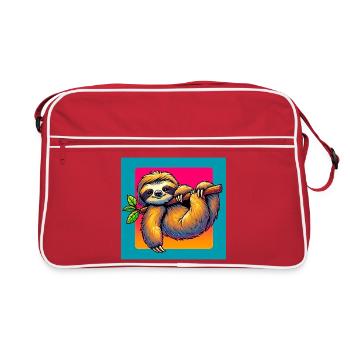 paresse - Sac Retro - rouge/blanc - Devant