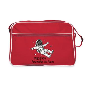 Astronaut Error 404: Personality not found - Retro Bag - red/white - Front