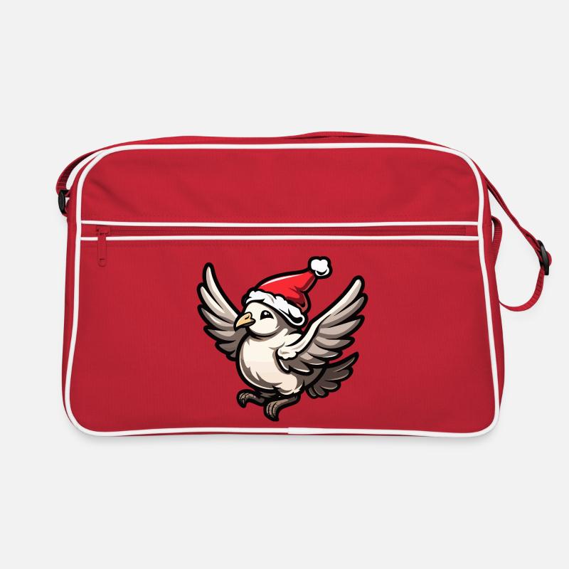 Colombe Oiseau Noël Sac Retro