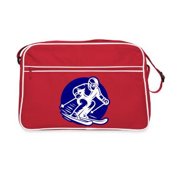 Ski Sport Logo - Sac Retro - rouge/blanc - Devant