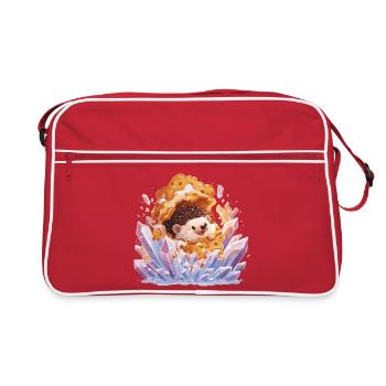 Hérisson en cristal de miel - Sac Retro - rouge/blanc - Devant