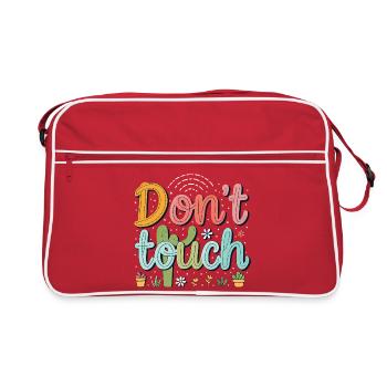 Dont touch cactus design - Sac Retro - rouge/blanc - Devant