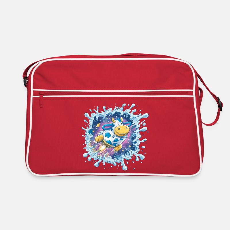 Space Cow Splash Retro Bag