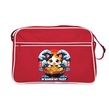 I need ramen - Retro Bag - red/white - Front